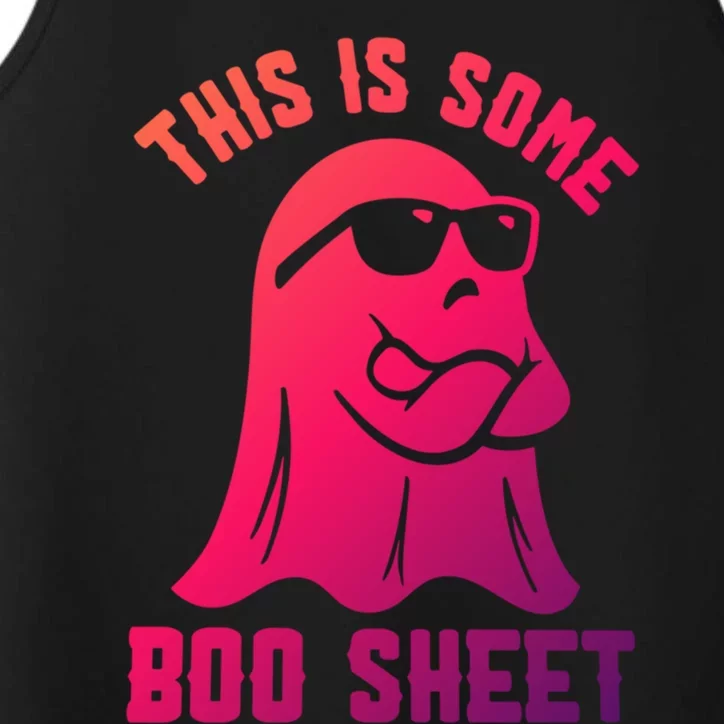 This Is Some Boo Sheet Halloween Ghost Funny Gift Gift Performance Tank