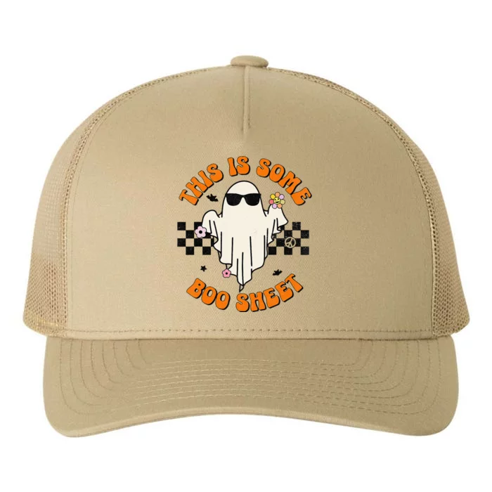 This Is Some Boo Sheet Halloween Ghost Funny Gift Yupoong Adult 5-Panel Trucker Hat