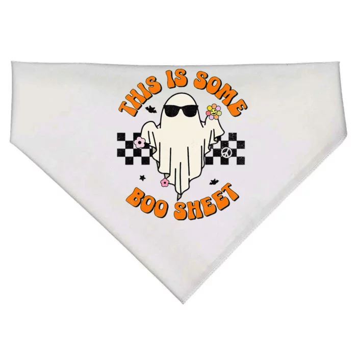 This Is Some Boo Sheet Halloween Ghost Funny Gift USA-Made Doggie Bandana