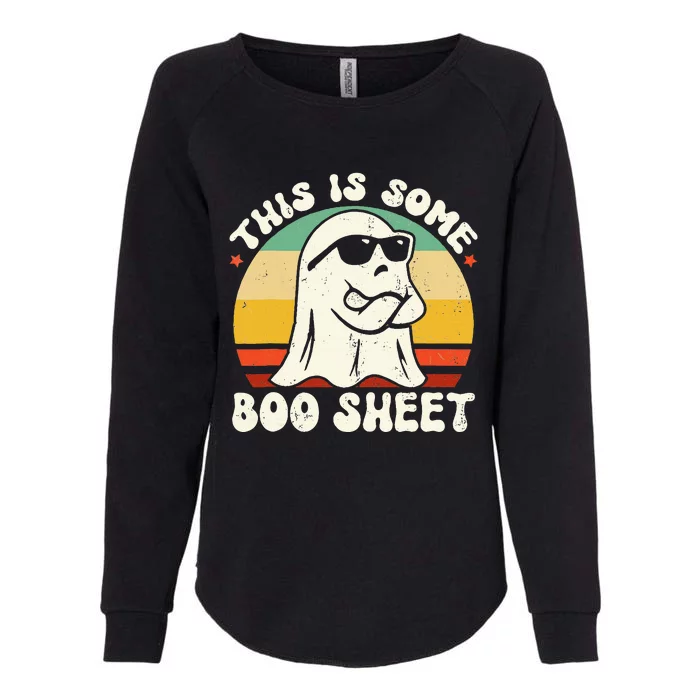 This Is Some Boo Sheet Retro Halloween Costume Womens California Wash Sweatshirt