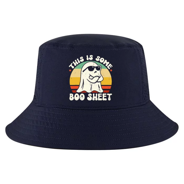 This Is Some Boo Sheet Retro Halloween Costume Cool Comfort Performance Bucket Hat