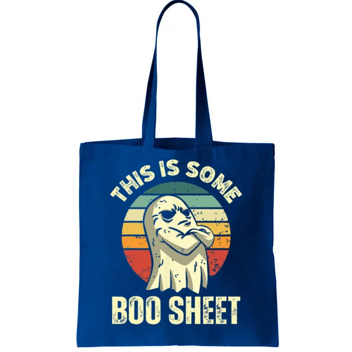 This Is Some Boo Sheet Halloween Funny Vintage Ghost Tote Bag