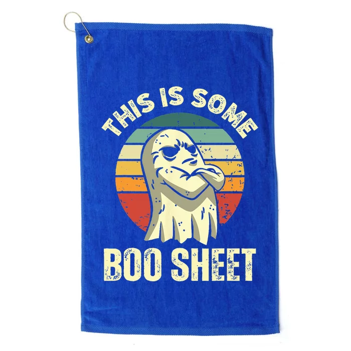 This Is Some Boo Sheet Halloween Funny Vintage Ghost Platinum Collection Golf Towel