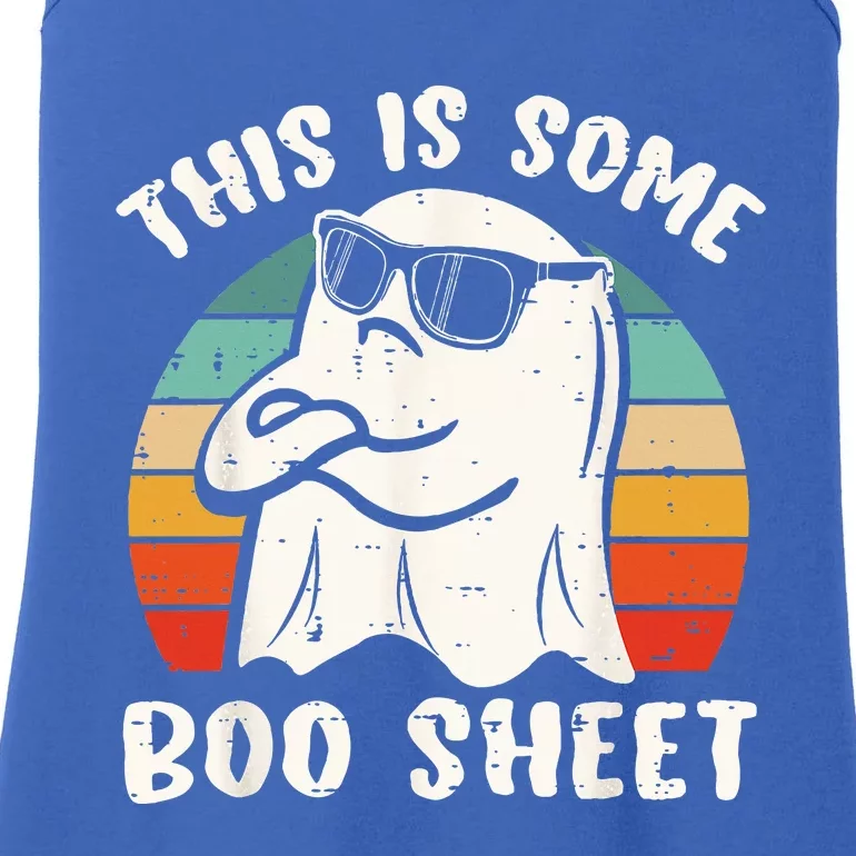 This Is Some Boo Sheet Halloween Ghost Funny Gift Ladies Essential Tank