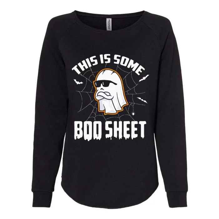 This Is Some Boo Sheet Funny Halloween Ghost Costume Womens California Wash Sweatshirt