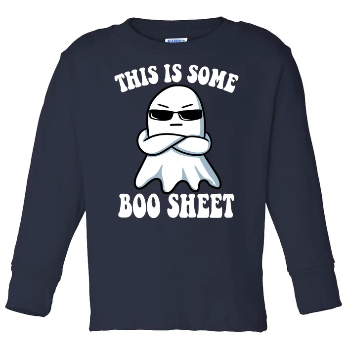 This Is Some Boo Sheet Funny Ghost Toddler Long Sleeve Shirt