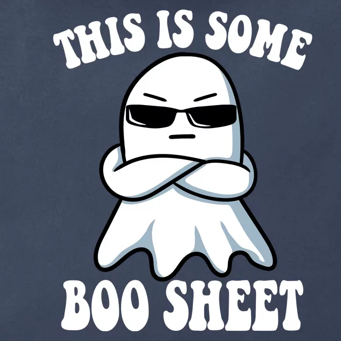 This Is Some Boo Sheet Funny Ghost Zip Tote Bag