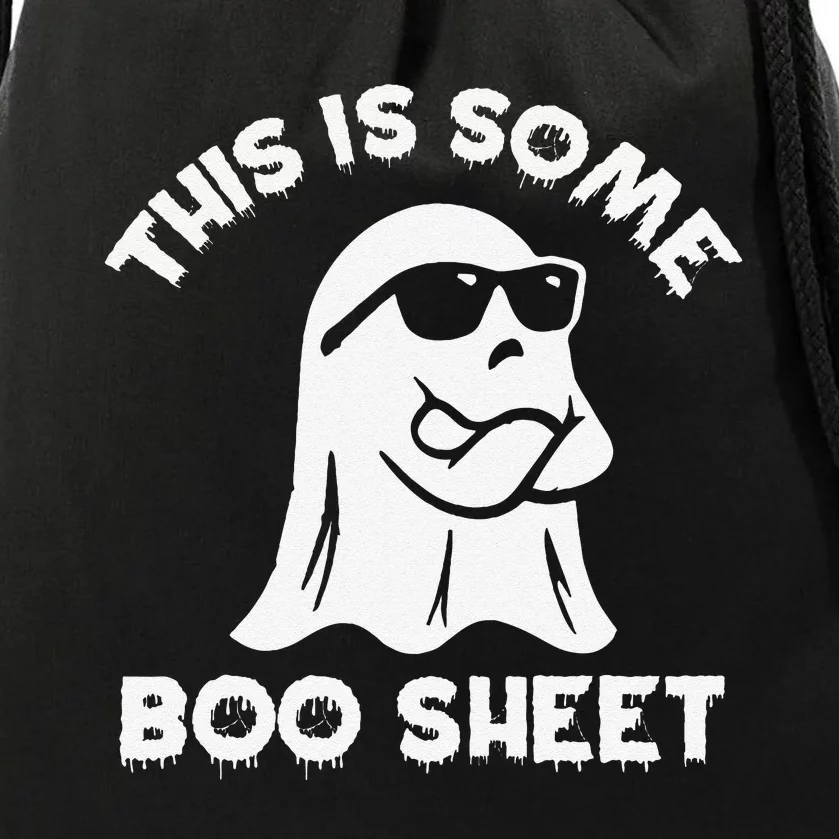 This Is Some Boo Sheet Cool Ghost Funny Halloween Costume Drawstring Bag