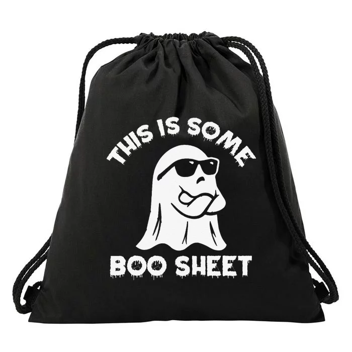 This Is Some Boo Sheet Cool Ghost Funny Halloween Costume Drawstring Bag