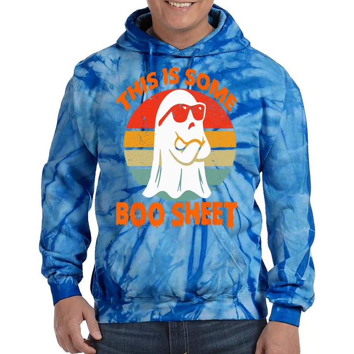 This Is Some Boo Sheet Halloween Ghost Funny Tie Dye Hoodie