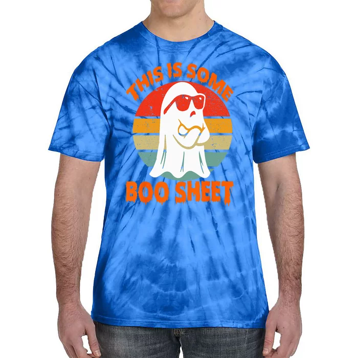 This Is Some Boo Sheet Halloween Ghost Funny Tie-Dye T-Shirt