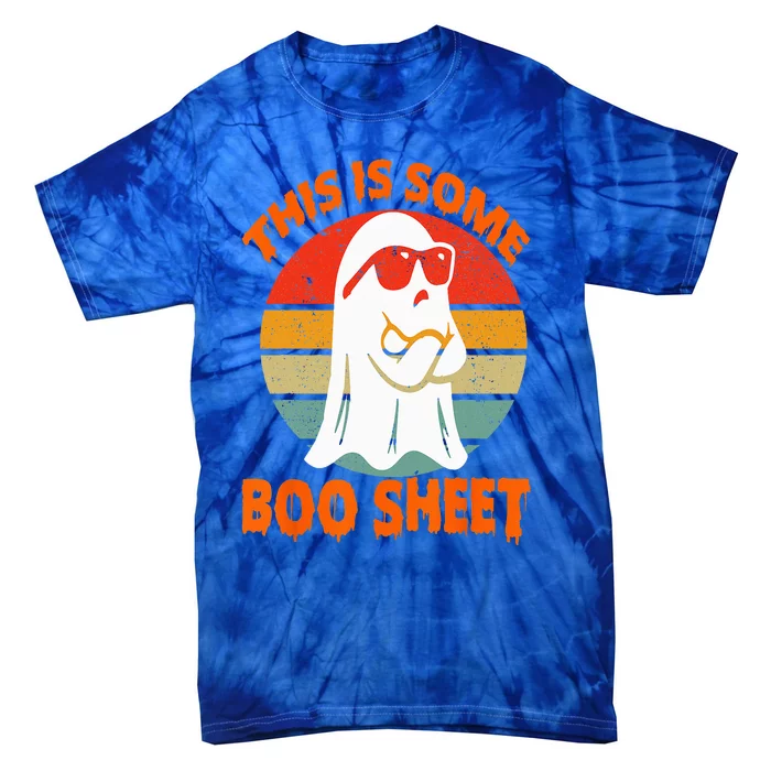 This Is Some Boo Sheet Halloween Ghost Funny Tie-Dye T-Shirt