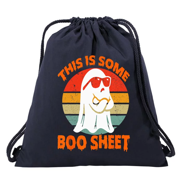 This Is Some Boo Sheet Halloween Ghost Funny Drawstring Bag