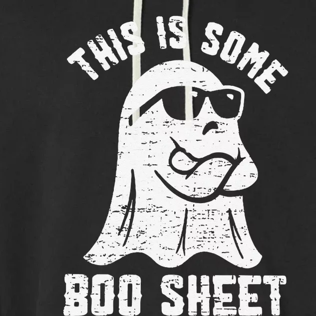 This Is Some Boo Sheet Halloween Ghost Funny Garment-Dyed Fleece Hoodie