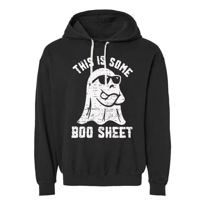 This Is Some Boo Sheet Halloween Ghost Funny Garment-Dyed Fleece Hoodie