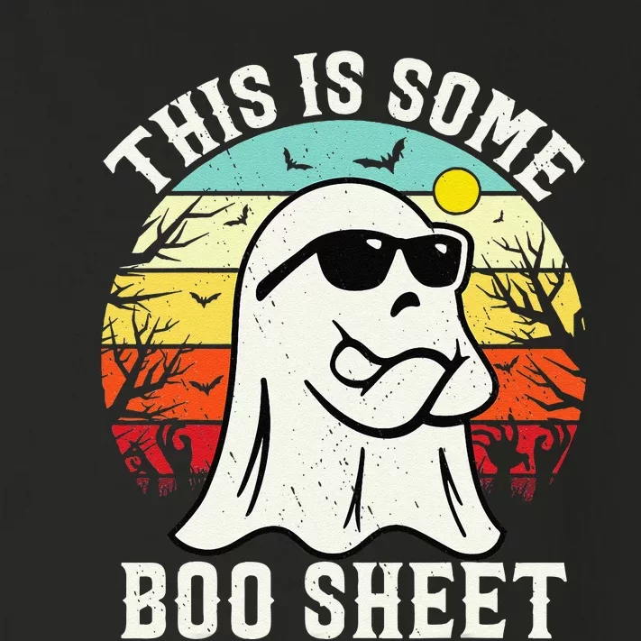 This Is Some Boo Sheet Ghost Retro Halloween Funny Halloween Toddler Long Sleeve Shirt