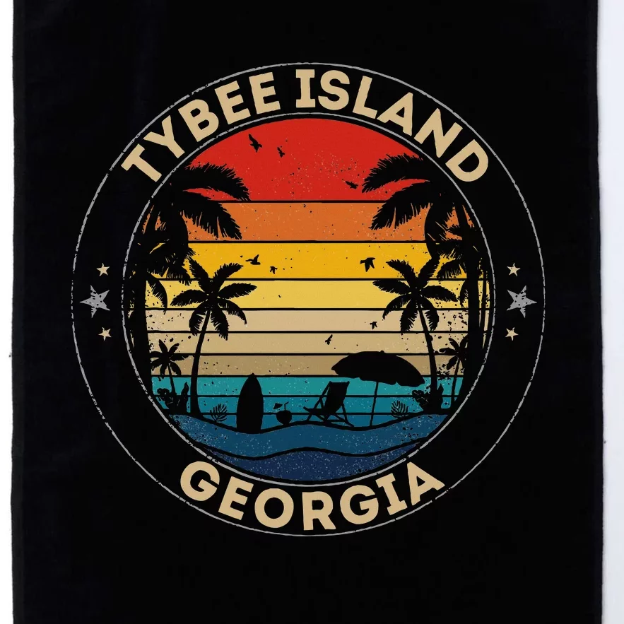 Tybee Island Souvenir Georgia Reminder Platinum Collection Golf Towel