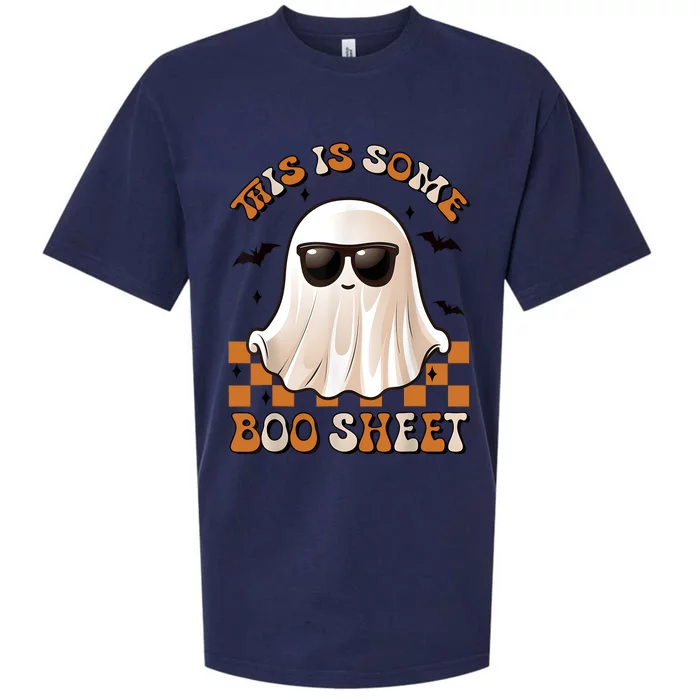 This Is Some Boo Sheet Halloween Ghost Funny Gifts Sueded Cloud Jersey T-Shirt