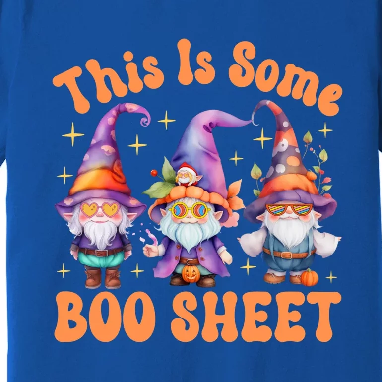 This Is Some Boo Sheet Gnome Groovy Funny Gnome Holiday Gift Premium T-Shirt