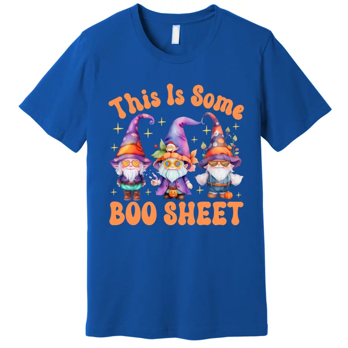 This Is Some Boo Sheet Gnome Groovy Funny Gnome Holiday Gift Premium T-Shirt