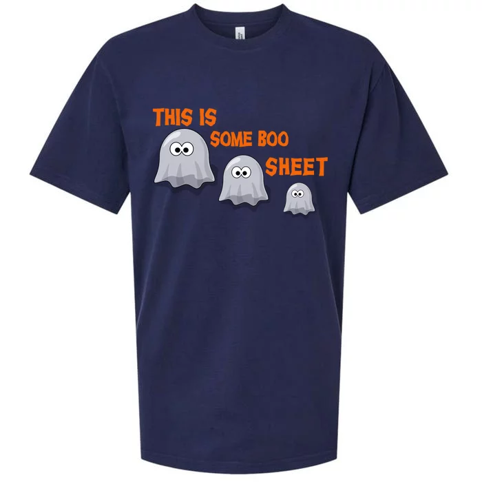 This Is Some Boo Sheet Cute Family Halloween Funny Gift Sueded Cloud Jersey T-Shirt