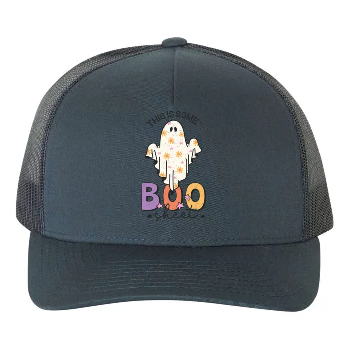 This Is Some Boo Sheet Cute Ghost Funny Halloween Costume Gift Yupoong Adult 5-Panel Trucker Hat