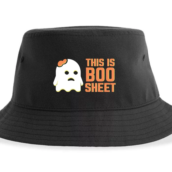 This Is Some Boo Sheet Halloween Ghost Funny Sustainable Bucket Hat