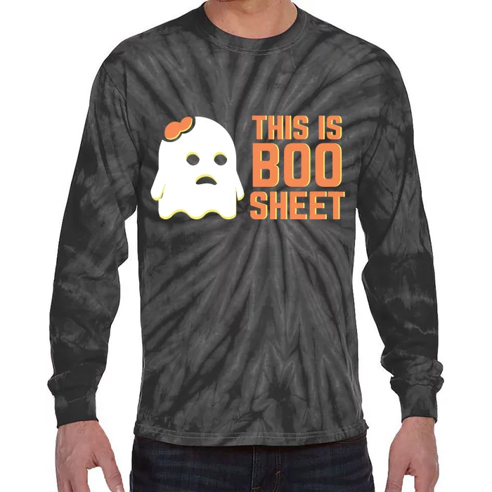 This Is Some Boo Sheet Halloween Ghost Funny Tie-Dye Long Sleeve Shirt