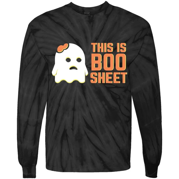 This Is Some Boo Sheet Halloween Ghost Funny Tie-Dye Long Sleeve Shirt