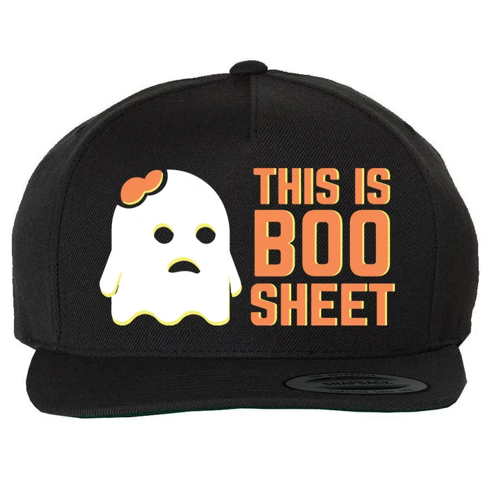 This Is Some Boo Sheet Halloween Ghost Funny Wool Snapback Cap