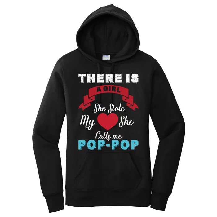 There Is She Stole My She Calls Me Pop Pop Women's Pullover Hoodie