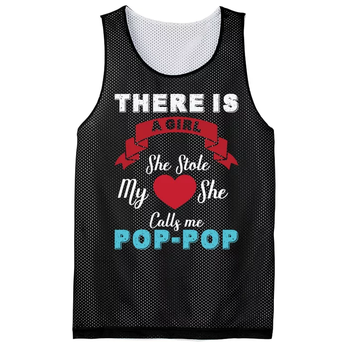 There Is She Stole My She Calls Me Pop Pop Mesh Reversible Basketball Jersey Tank