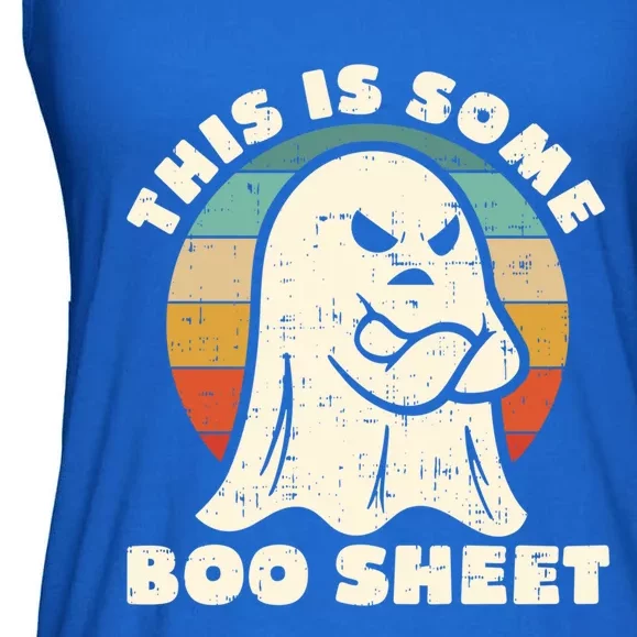 This Is Some Boo Sheet Funny Halloween Costumes Great Gift Ladies Essential Flowy Tank