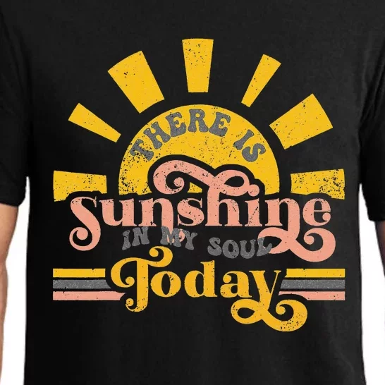 There Is Sunshine In My Soul Today Funny Love Sunshine Gift Pajama Set