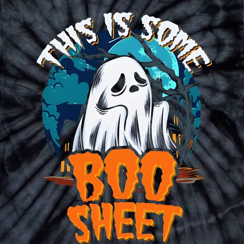 This Is Some Boo Sheet Ghost Halloween Costume Tie-Dye T-Shirt