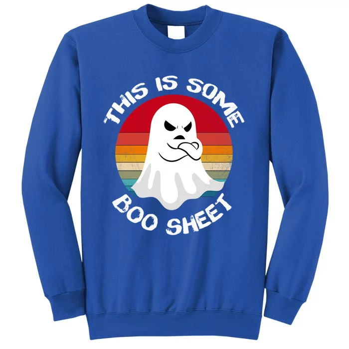 This Is Some Boo Sheet Ghost Vintage Halloween Costume Cute Gift Tall Sweatshirt