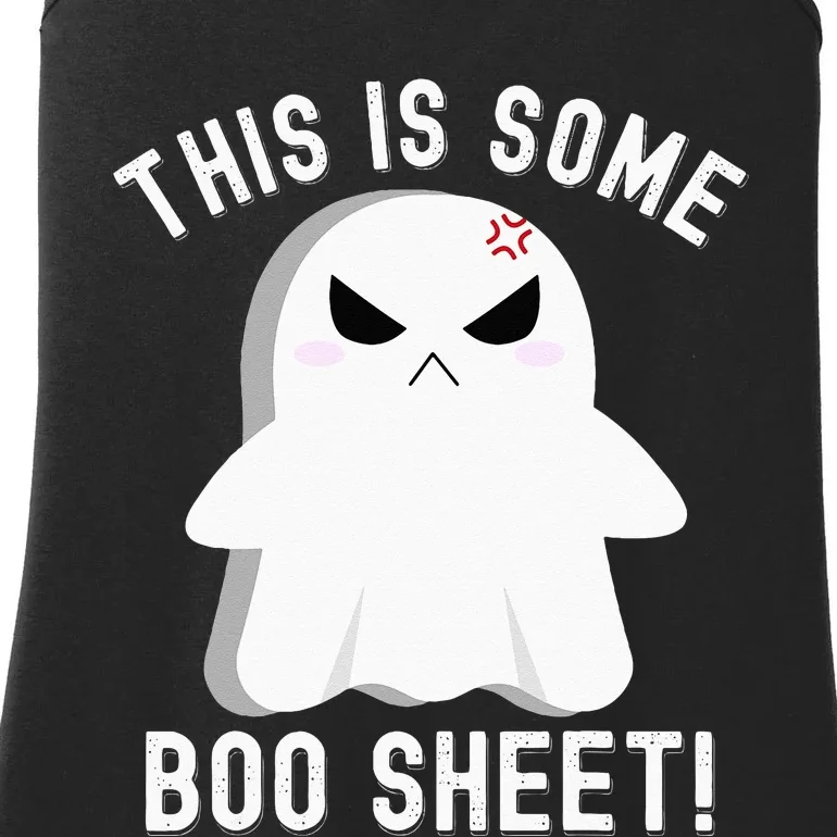 This Is Some Boo Sheet Halloween Ghost Costume Ladies Essential Tank