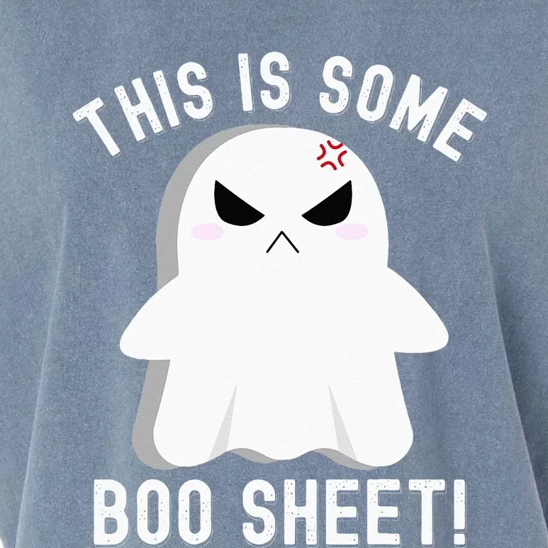 This Is Some Boo Sheet Halloween Ghost Costume Garment-Dyed Women's Muscle Tee