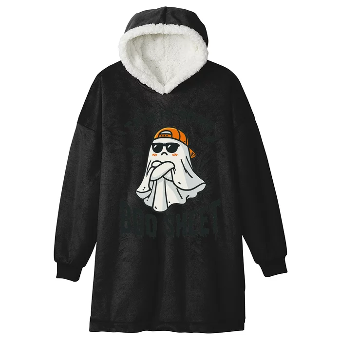 This Is Some Boo Sheet Ghost Funny Halloween Gift Hooded Wearable Blanket