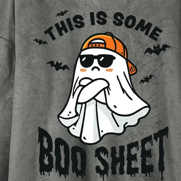 This Is Some Boo Sheet Ghost Funny Halloween Hooded Wearable Blanket