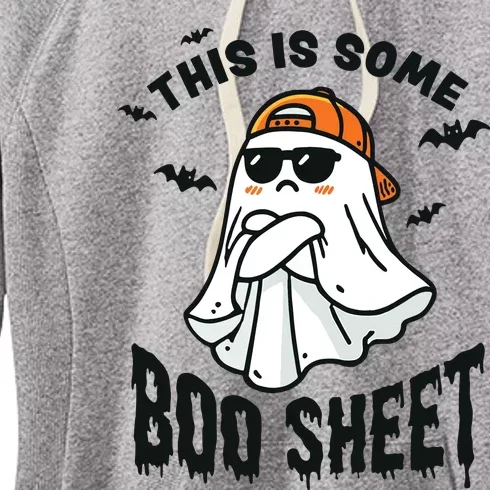 This Is Some Boo Sheet Ghost Funny Halloween Women's Fleece Hoodie