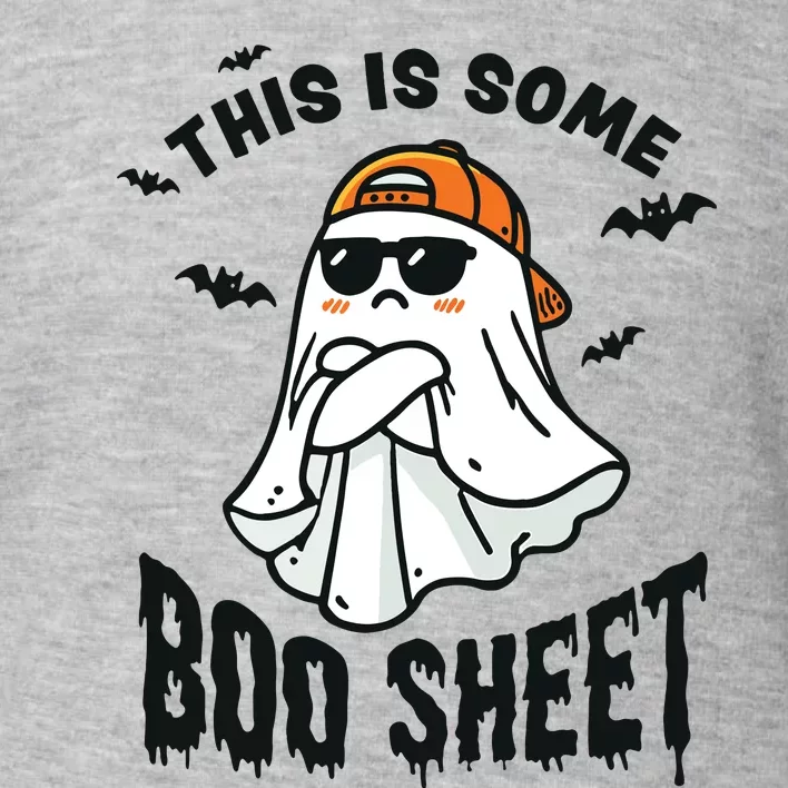 This Is Some Boo Sheet Ghost Funny Halloween Toddler Sweatshirt