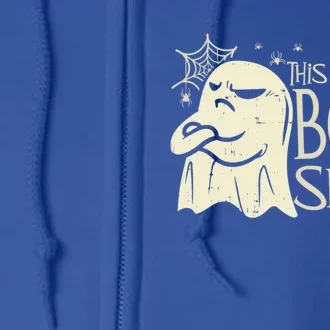 This Is Some Boo Sheet Halloween Groovy Funny Gift Gift Full Zip Hoodie