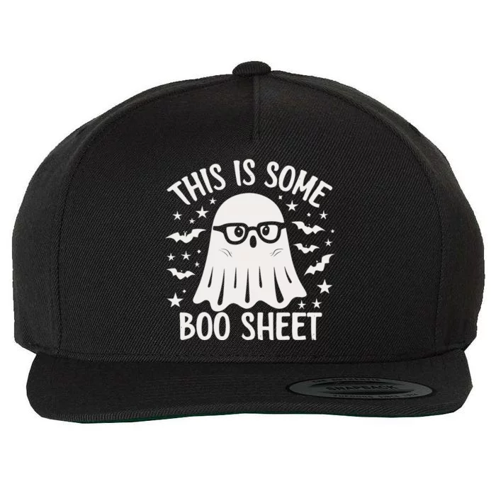 This Is Some Boo Sheet Ghost Halloween Wool Snapback Cap