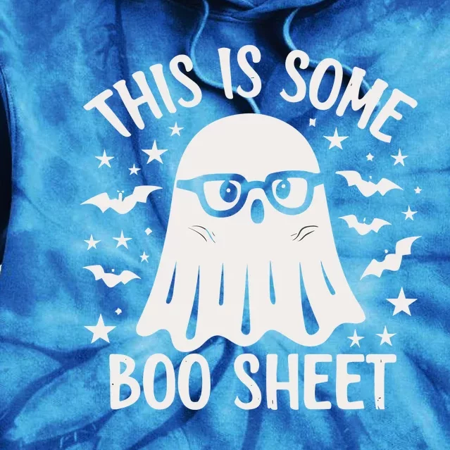 This Is Some Boo Sheet Ghost Halloween Tie Dye Hoodie