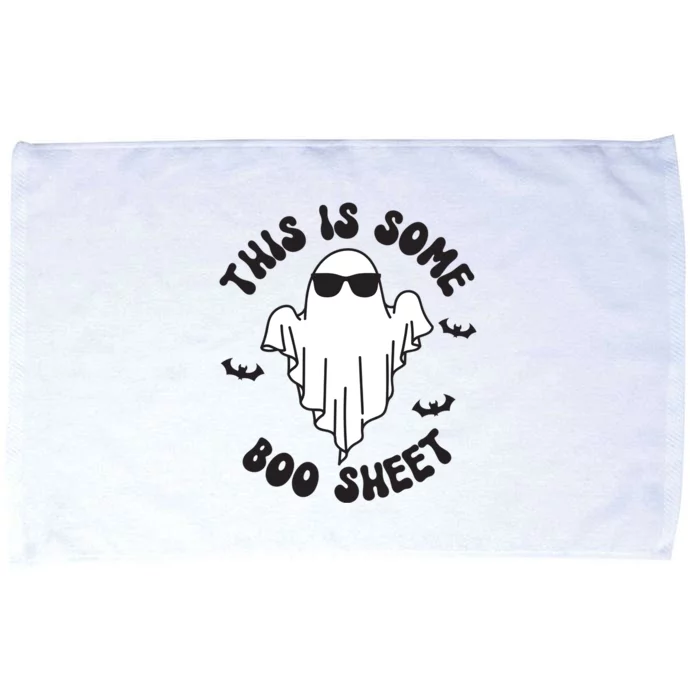 This Is Some Boo Sheet Boo Sheet Retro Halloween Gift Microfiber Hand Towel