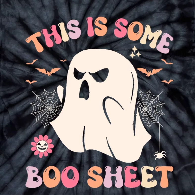 This Is Some Boo Sheet Ghost Halloween Costume Funny Ghost Tie-Dye T-Shirt