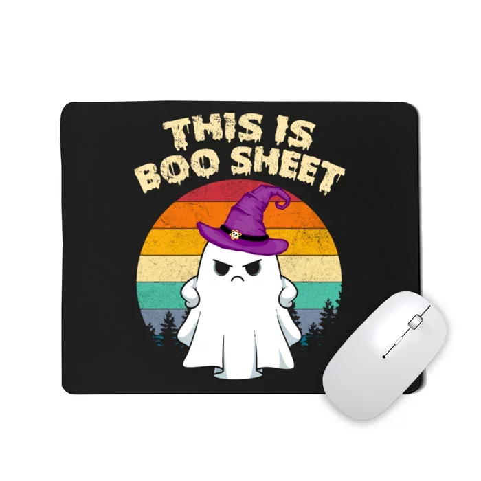 This Is Boo Sheet Ghost Halloween Costume Funny Ghost Mousepad