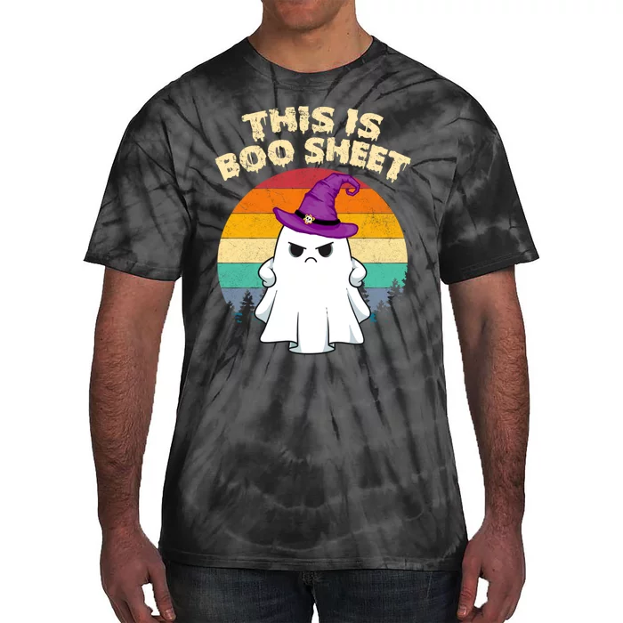 This Is Boo Sheet Ghost Halloween Costume Funny Ghost Tie-Dye T-Shirt