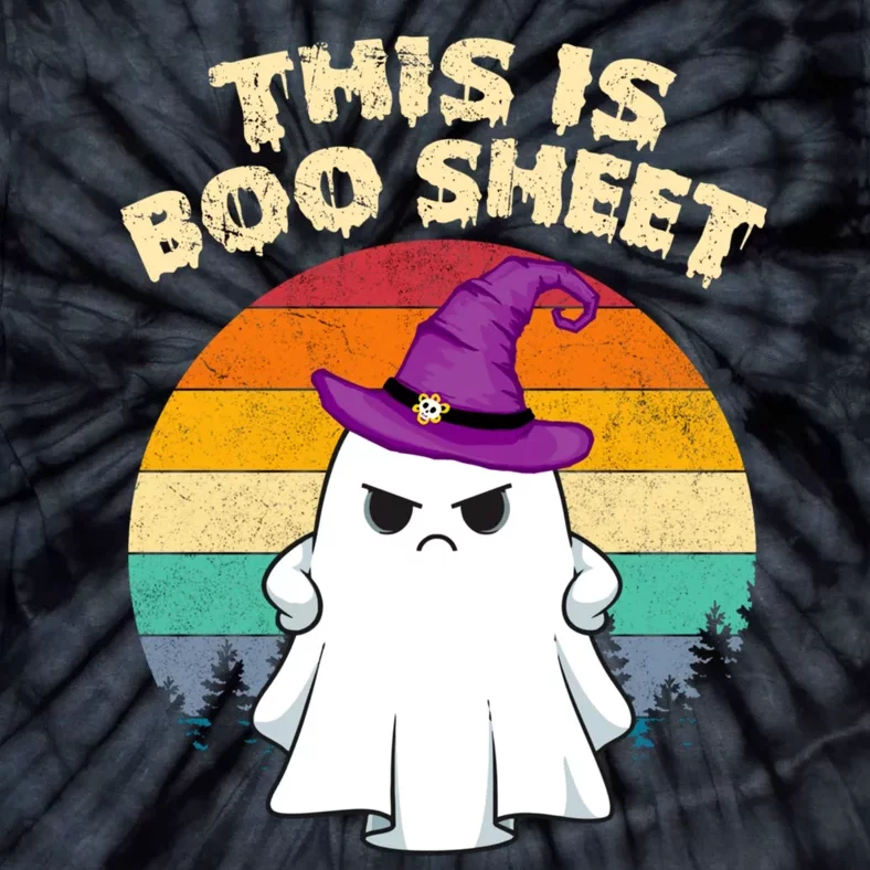 This Is Boo Sheet Ghost Halloween Costume Funny Ghost Tie-Dye T-Shirt